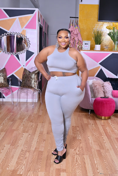 Keep It Coming Ultimate Gray Pants Set