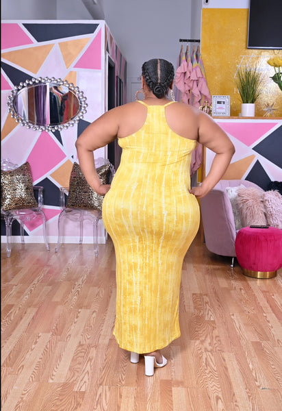 The Mustard Summer Time Fine Maxi Dress