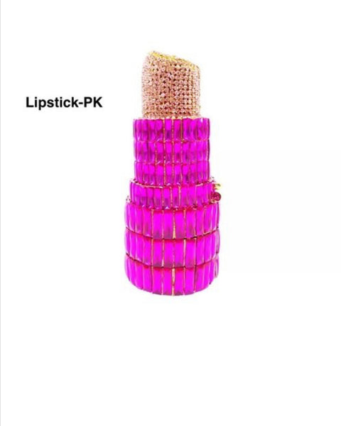 Pink Lipstick Evening Bag