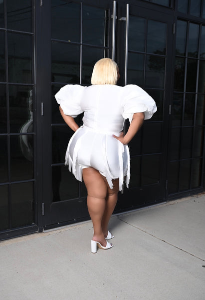 Whipped Cream Fringe Shorts