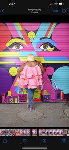 Miss Pink Piggy Flouncy Dress