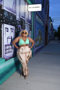 Mocha Latte Fringe Pants