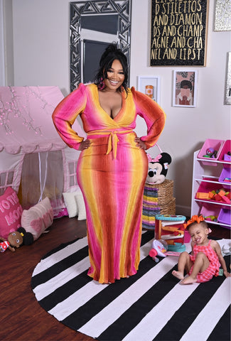 Tequila Sunrise Skirt Set