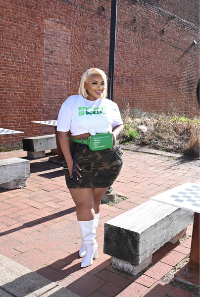 Camo Zipper Skirt