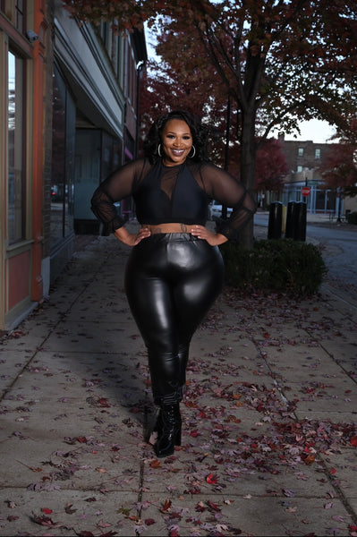 Foxxy Faux Joggers