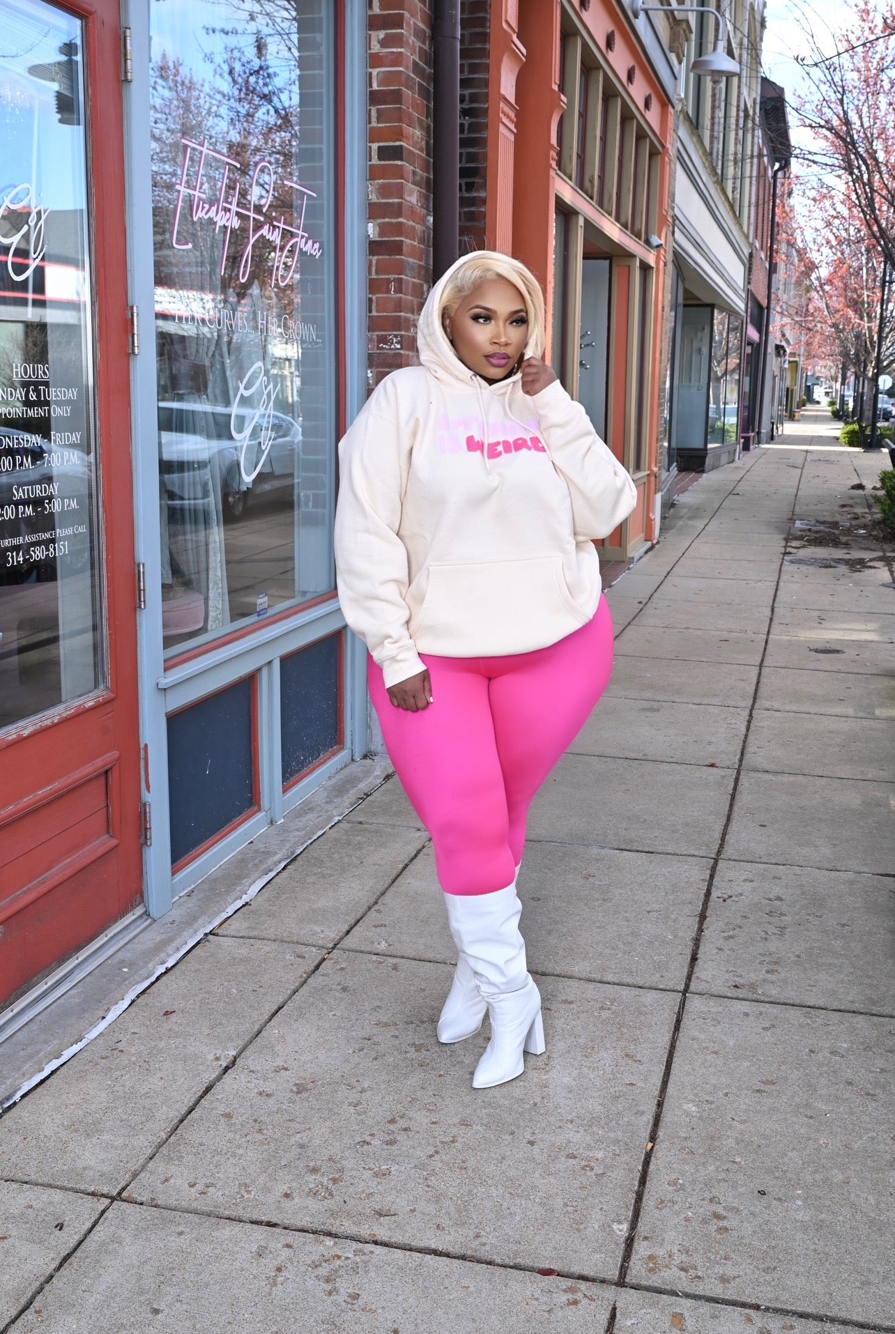 B!TCH#S Is Weird Tan Hoodie