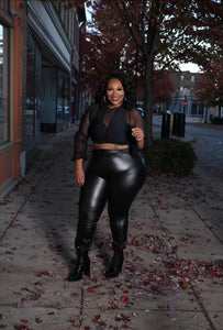 Foxxy Faux Joggers
