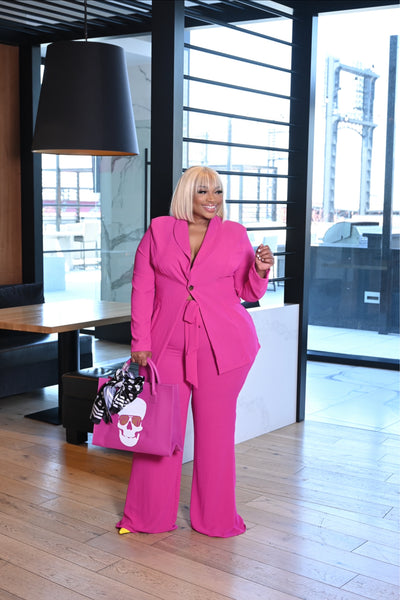 Gisele Pink Pantsuit