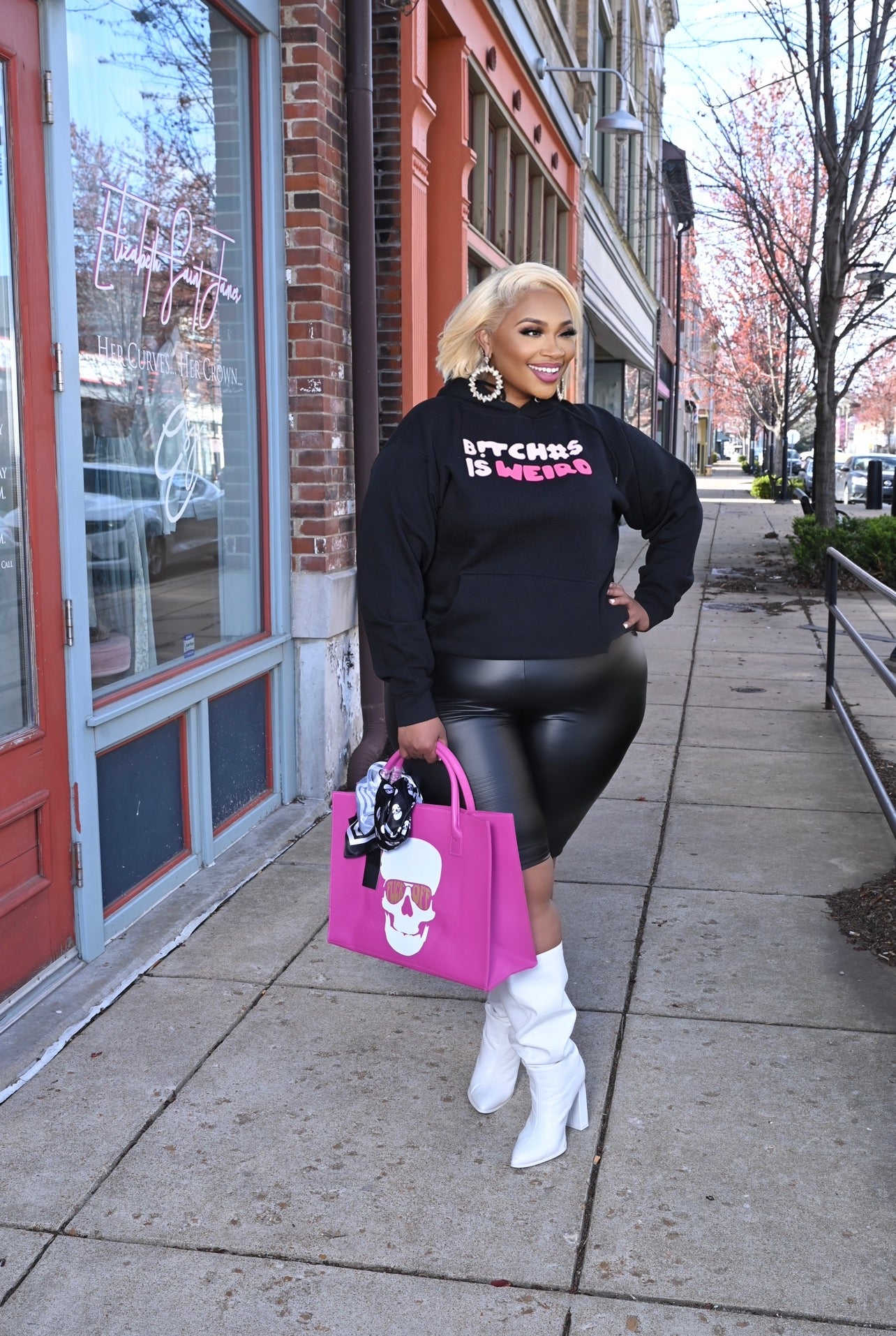 B!TCH#S Is Weird Black Hoodie